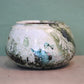 Green terracotta marble painted small planter